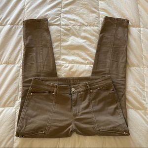 The Skimmer Jeans Zippers Tan Brown (Size 8)